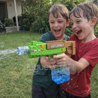 PISTOLA AUTOMÁTICA DE AGUA TIPO MINECRAFT