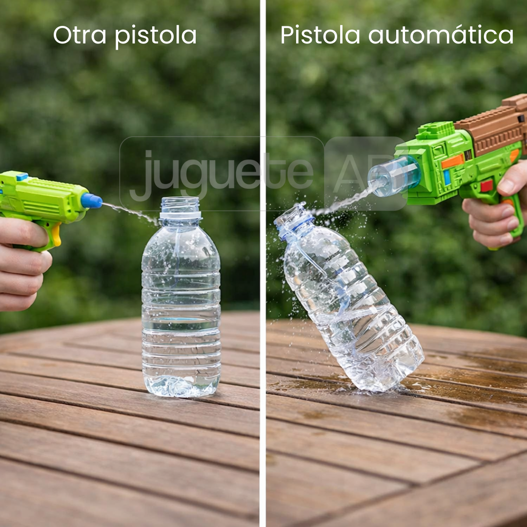 PISTOLA AUTOMÁTICA DE AGUA TIPO MINECRAFT