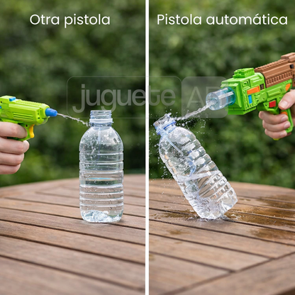 PISTOLA AUTOMÁTICA DE AGUA TIPO MINECRAFT