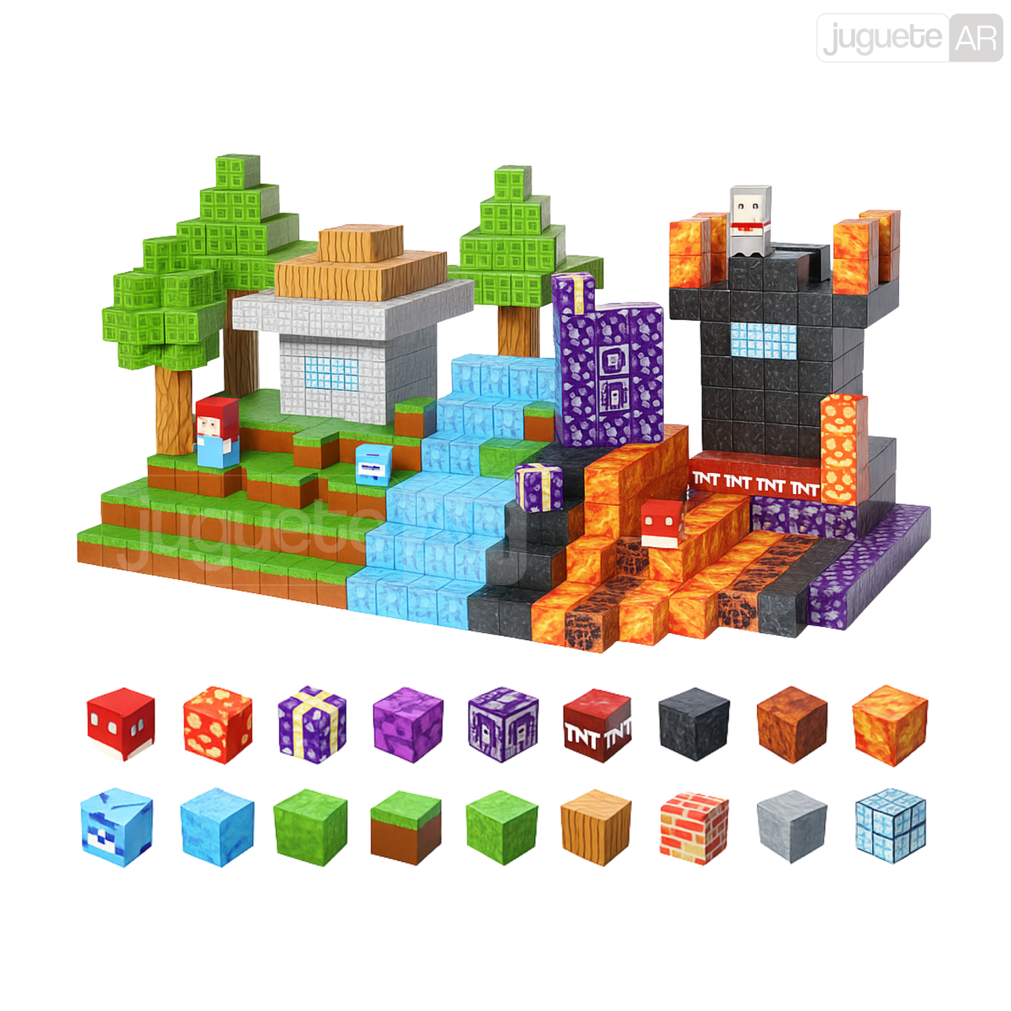 ESPECIAL NAVIDAD | BLOQUES MAGNETICOS + CALENDARIO ADVIENTO MINECRAFT