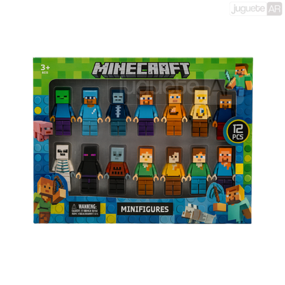 SET X12 MUÑECOS DE MINECRAFT