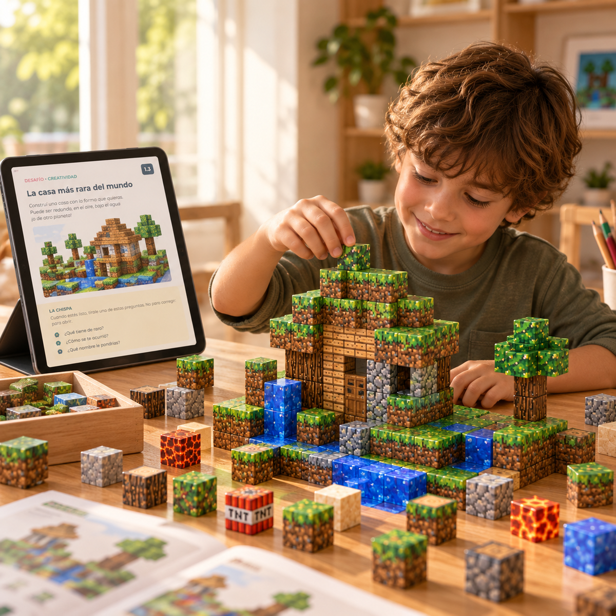 Constructores de Mundos – 50 Desafíos de Construcción para Niños (Guía Digital)