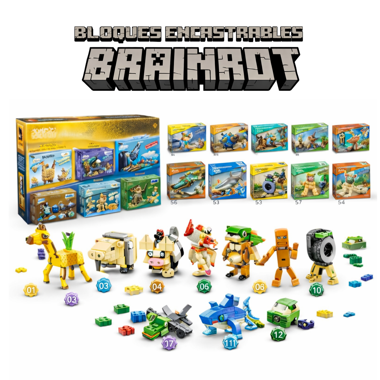 Caja sorpresa Legos Edición Brainrots Italianos Encastrables