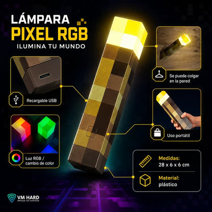 Antorcha de Minecraft Led Recargable