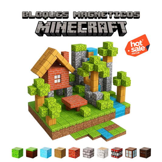 BLOQUES MAGNÉTICOS DE MINECRAFT