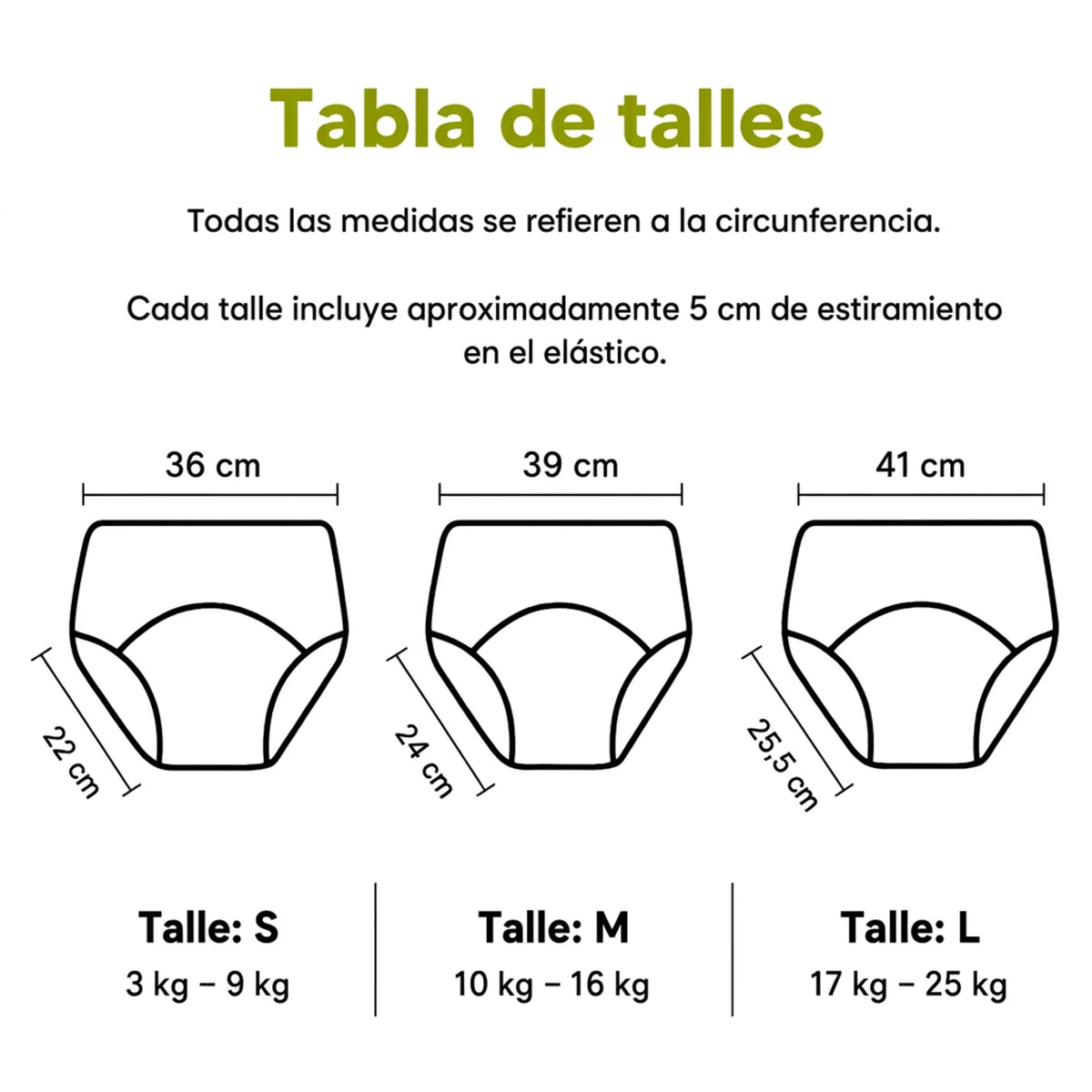 Calzoncito de aprendizaje para ir al baño
